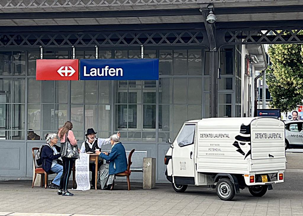 Ermittlungsbüro auf Bahnsteig 1